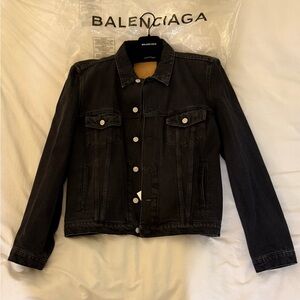 Balenciaga SS17 Square Shoulder Denim Jacket Brand New with Tags - Authentic!